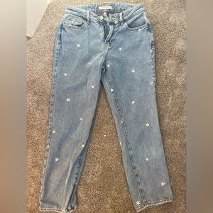Pacsun embroidered mom jeans